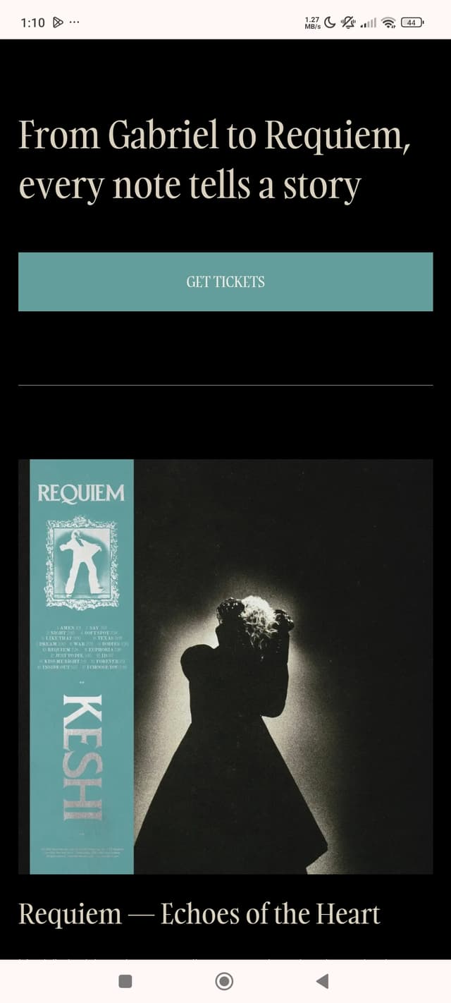 Mobile - Keshi Albums Section